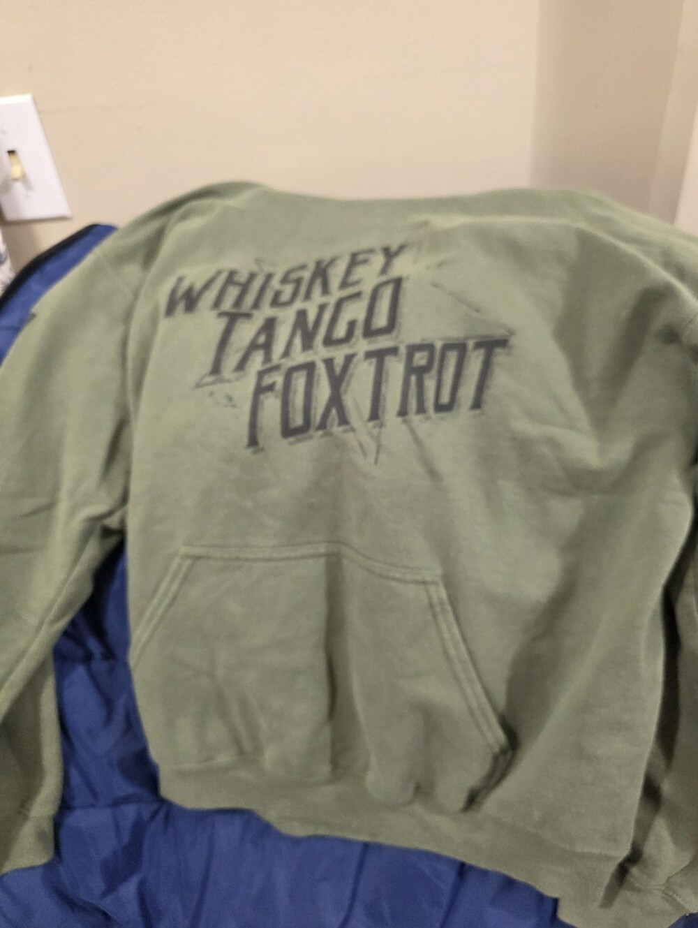 Grunt STYLE Whiskey Tango Foxtrot Olive Green Graphic Hoodie